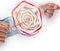 SES - Swirl spinner - Metallic - 2 spinners met neon draad