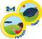 SES - Tennis en Frisbee fun - 2 in 1 - twee extra grote tennis frisbees - compact mee te nemen - met 2 splash water ballen