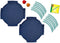 SES - Tennis en Frisbee fun - 2 in 1 - twee extra grote tennis frisbees - compact mee te nemen - met 2 splash water ballen