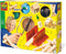 SES - Timmerset - deluxe - Montessori Speelgoed - hout, hamer, spijkers, lijm, zaag en verstekbak - met veiligheidshand - knutselen jongens