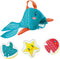 SES Tiny Talents - Badspeelgoed - Snack vis - inclusief 3 foam snacks