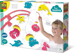 SES - Tiny Talents - Badspeelgoed - Vissen in het water - Drijvende Vissen - inclusief hengels - Speelgoed 3 Jaar - Vissen Vangen Spel - Badspeeltje