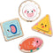 SES - Tiny Talents - Duo vormen puzzels - Montessori vormenstoof - Puzzel 1 jaar - mooi bedrukt hout - makkelijk voor kleine kinderen - Speelgoed 1 jaar