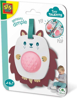 SES - Tiny Talents - Grijpspeelgoed dimple - Egel - baby - fidget - verschillende materialen en texturen Baby Speelgoed vanaf 6 maanden