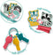 SES - Tiny Talents - Sense around activiteiten ring - Montessori speelring - inclusief ringen, contrastkaartjes en bijtsleutels Bijtring - Baby Speelgoed