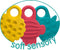 SES - Tiny Talents - Sensorisch speelgoed speelsleutels - Montessori - bijten, voelen, sabbelen, spelen - verschillende texturen - baby speelgoed