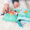 SES - Tiny Talents - Sensory - Sensorisch speelgoed - Zacht dierenstaarten boek - Montessori baby boekje stof - knisperboekje - baby speelgoed