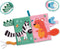 SES - Tiny Talents - Sensory - Sensorisch speelgoed - Zacht dierenstaarten boek - Montessori baby boekje stof - knisperboekje - baby speelgoed