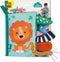 SES - Tiny Talents - Sensory - Sensorisch speelgoed - Zacht dierenstaarten boek - Montessori baby boekje stof - knisperboekje - baby speelgoed