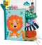 SES - Tiny Talents - Sensory - Sensorisch speelgoed - Zacht dierenstaarten boek - Montessori baby boekje stof - knisperboekje - baby speelgoed