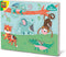 SES - Tiny Talents - Voelpuzzel dieren - aap, olifant, krokodil, tijger en kameleon - inclusief stukjes vacht structuur - Speelgoed 1 jaar