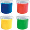 SES - Vingerverf 4 kleuren - 4x110ml - mengbaar - makkelijk uitwasbaar - hypoallergeen