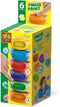 SES - Vingerverf (6x45ml) - mengbaar - makkelijk uitwasbaar - hypoallergeen - Geel, Lichtblauw, Donkerblauw, Rood, Groen en Zwart