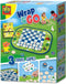 SES - Wrap&Go reisspellen - Dammen - Memo - Ik ga op reis en ik neem mee - 3 in 1 - travel size - speelbord is de bewaartas - houten onderdelen