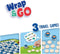SES - Wrap&Go reisspellen - Dammen - Memo - Ik ga op reis en ik neem mee - 3 in 1 - travel size - speelbord is de bewaartas - houten onderdelen