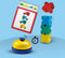 SES - Wrap&Go reisspellen - Ludo - Kwartet - Speed blocks - 3 in 1 - travel size - speelbord is de bewaartas - houten onderdelen