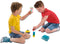 SES - Wrap&Go reisspellen - Ludo - Kwartet - Speed blocks - 3 in 1 - travel size - speelbord is de bewaartas - houten onderdelen