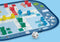 SES - Wrap&Go reisspellen - Ludo - Kwartet - Speed blocks - 3 in 1 - travel size - speelbord is de bewaartas - houten onderdelen