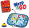 SES - Wrap&Go reisspellen - Ludo - Kwartet - Speed blocks - 3 in 1 - travel size - speelbord is de bewaartas - houten onderdelen