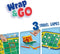 SES - Wrap&Go reisspellen - Vier op een lijn - Kamertje verhuur - Pak kroko - 3 in 1 - travel size - speelbord is de bewaartas