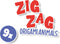 SES - Zig zag origami dieren - inclusief schaar - 9 grote dieren - met bedrukt vouwpapier