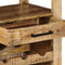 vidaXL - Keuken - Trolley - 55x40x80 - cm - Massief - Ruw - Mango - Hout