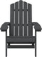 vidaXL - Tuinstoel - Adirondack - HDPE - antracietkleurig