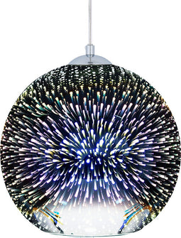 SESSERA - Hanglamp - Zilver - Glas