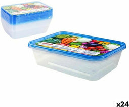 Set 10 Lunchboxen Privilege 49786 500 ml Rechthoekig 17,5 x 12 x 4 cm (24 Stuks)