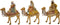 Set 3 koningen op kameel - 13 cm