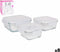 Set 3 Lunchboxen LAV Kristal (8 Stuks) (3 pcs)