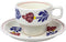 Set 6x Boerenbont Kop & Schotel 0,2L