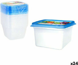 Set 9 Lunchboxen Privilege 49792 550 ml 12 x 12 x 7,5 cm (24 Stuks)