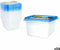 Set 9 Lunchboxen Privilege 49792 550 ml 12 x 12 x 7,5 cm (24 Stuks)
