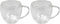 Set a 2 theeglazen of koffieglazen dubbelwandig Ø8x9cm