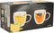 Set a 2 theeglazen of koffieglazen dubbelwandig Ø8x9cm