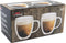 Set a 2 theeglazen of koffieglazen dubbelwandig Ø8x9cm