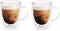 Set a 2 theeglazen of koffieglazen dubbelwandig Ø8x9cm