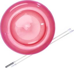 Set Acrobat Soft Spinning Plate red + hand stick - Jongleerbord