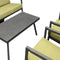 Set angelina lounge 4 delig groen antraciet