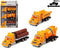 Set auto's Truck voor openbare werken Geel 119305 (3 Uds)