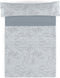 Set beddengoed Alexandra House Living Circe Staalgrijs Bed van 150 4 Onderdelen