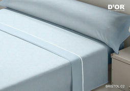 Set beddengoed D'Or BRISTOL Blauw Bed van 90 Franela