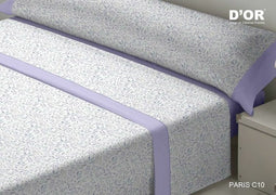 Set beddengoed D'Or PARIS Mauve Bed van 90 Franela
