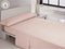 Set beddengoed Hosteline IRIS PREMIUM Roze Bed van 150