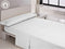 Set beddengoed Hosteline IRIS PREMIUM Wit Bed van 150