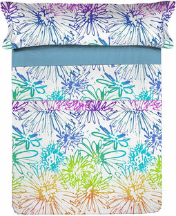 Set beddengoed Lois HIPPY Blauw Bed van 105