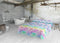 Set beddengoed Lois HIPPY Blauw Bed van 105