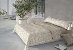Set beddengoed Pierre Cardin CORALINA MARMOL Beige Bed van 150