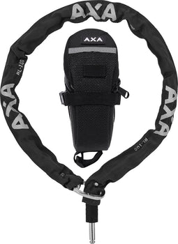 Set bestaande AXA RLC 100 - Insteekketting - Combineren met Ringslot - 100 cm lang - Inclusief opbergtas - Zwart